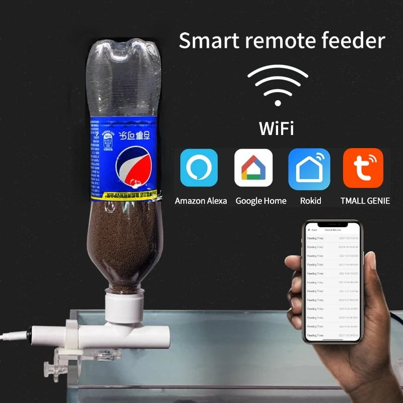 Aquarium Fish Feeder Automatic - Fish tank feeder Mobile phone remote