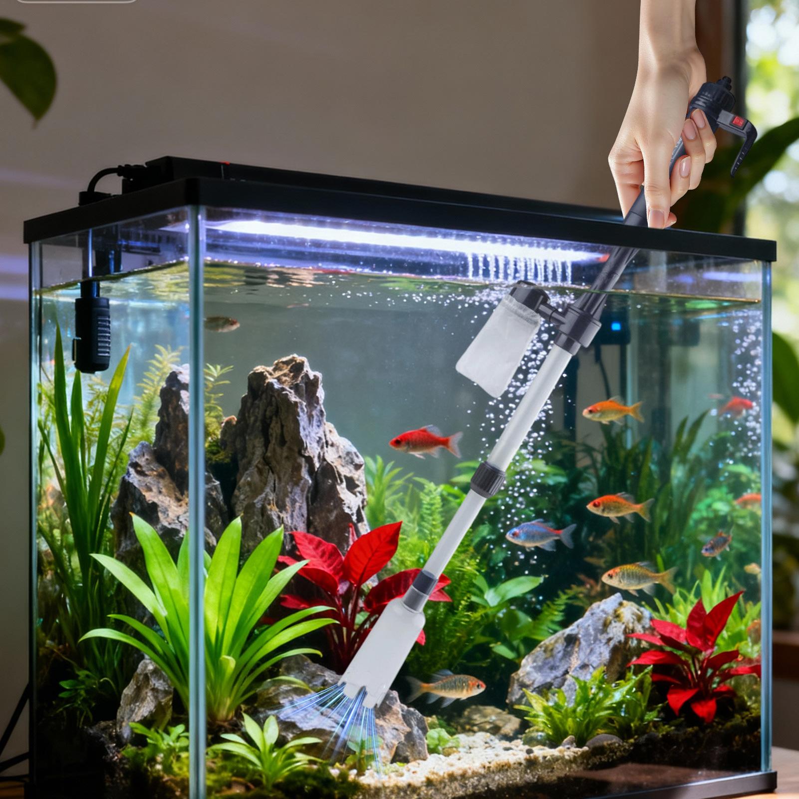 Aquarium Fish Electric - 3 in 1 Aquarium Vacuum Gravel
