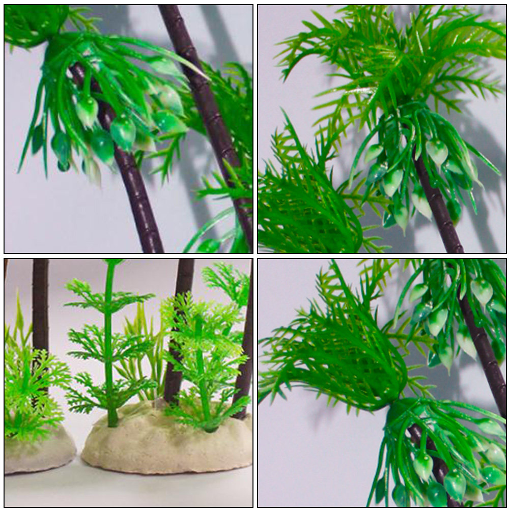 Aquarium Fish Artificial - 1Pcs Artificial Coconut Tree Large Resin