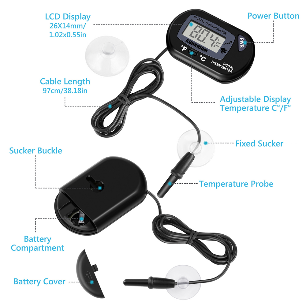 ST-3 Waterproof Digital Aquari - Aquarium Fish Yellow And Black review and price