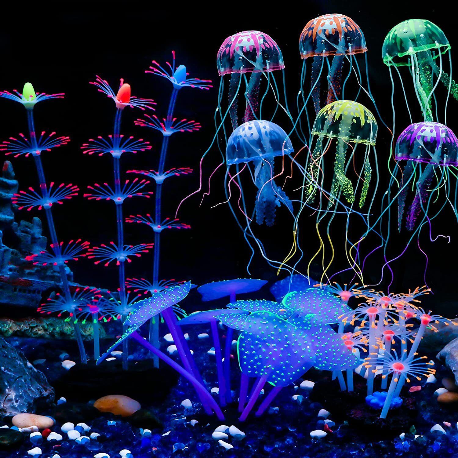 Silicone Glowing Landscape Art - Aquarium Fish Artificial review and price