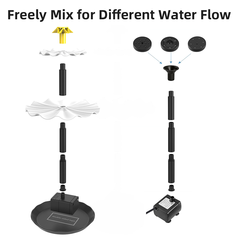 Solar Fountain Pump for Bird B - Aquarium Fish House review and price