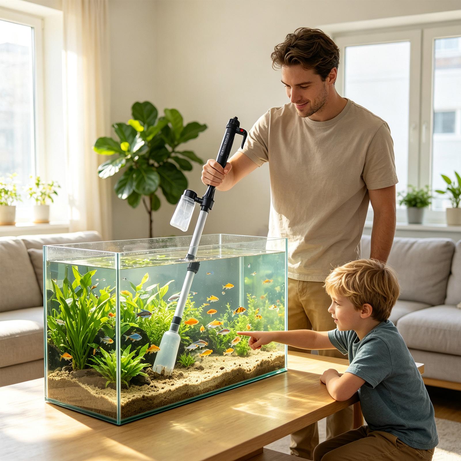 3 in 1 Aquarium Vacuum Gravel  - Aquarium Fish Electric review and price