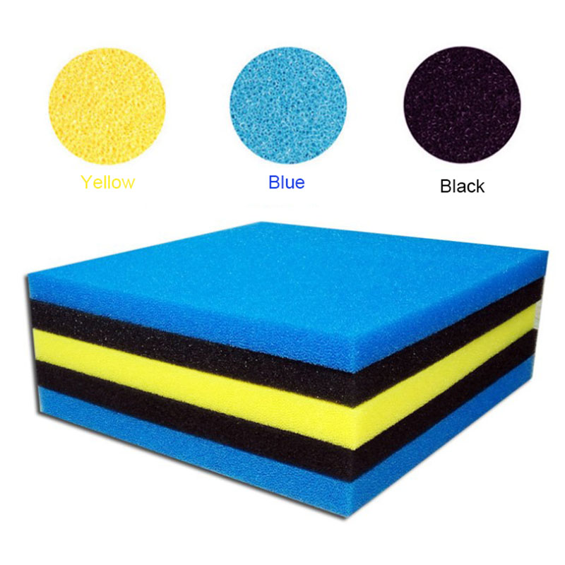 50cmx50cmx2cm Filtration Foam  - Aquarium Fish Yellow And Black review and price
