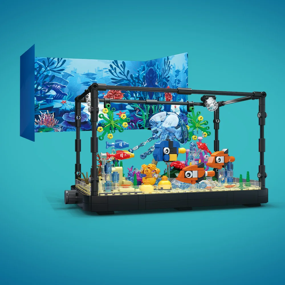 Fish Tank Building Block Set w - Aquarium Fish House review and price
