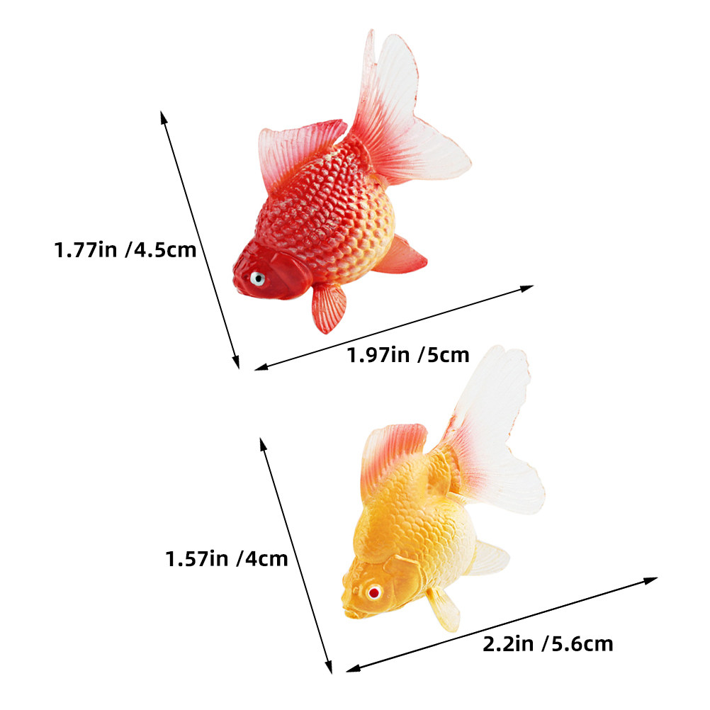 3Pcs Realistic Miniature Goldf - Aquarium Fish Artificial review and price