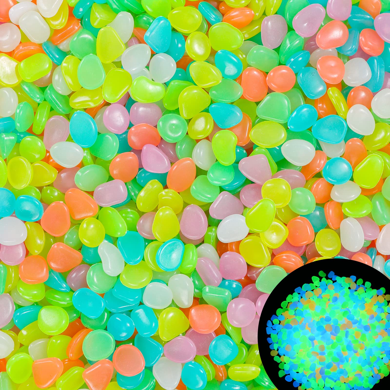 100Pcs Glow in the Dark Garden - Aquarium Fish House review and price